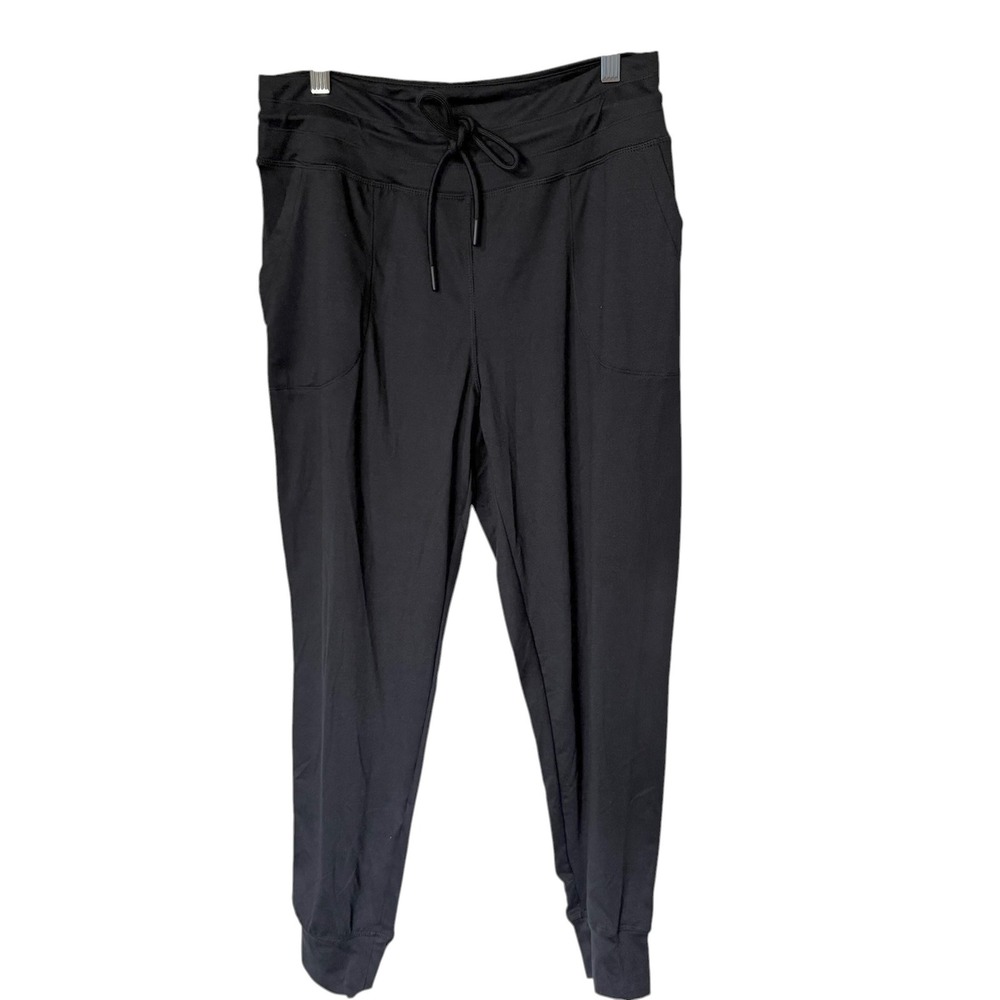 Lole Jogger Pants Women Medium Black Excellent Drawstring Tapered Activewear